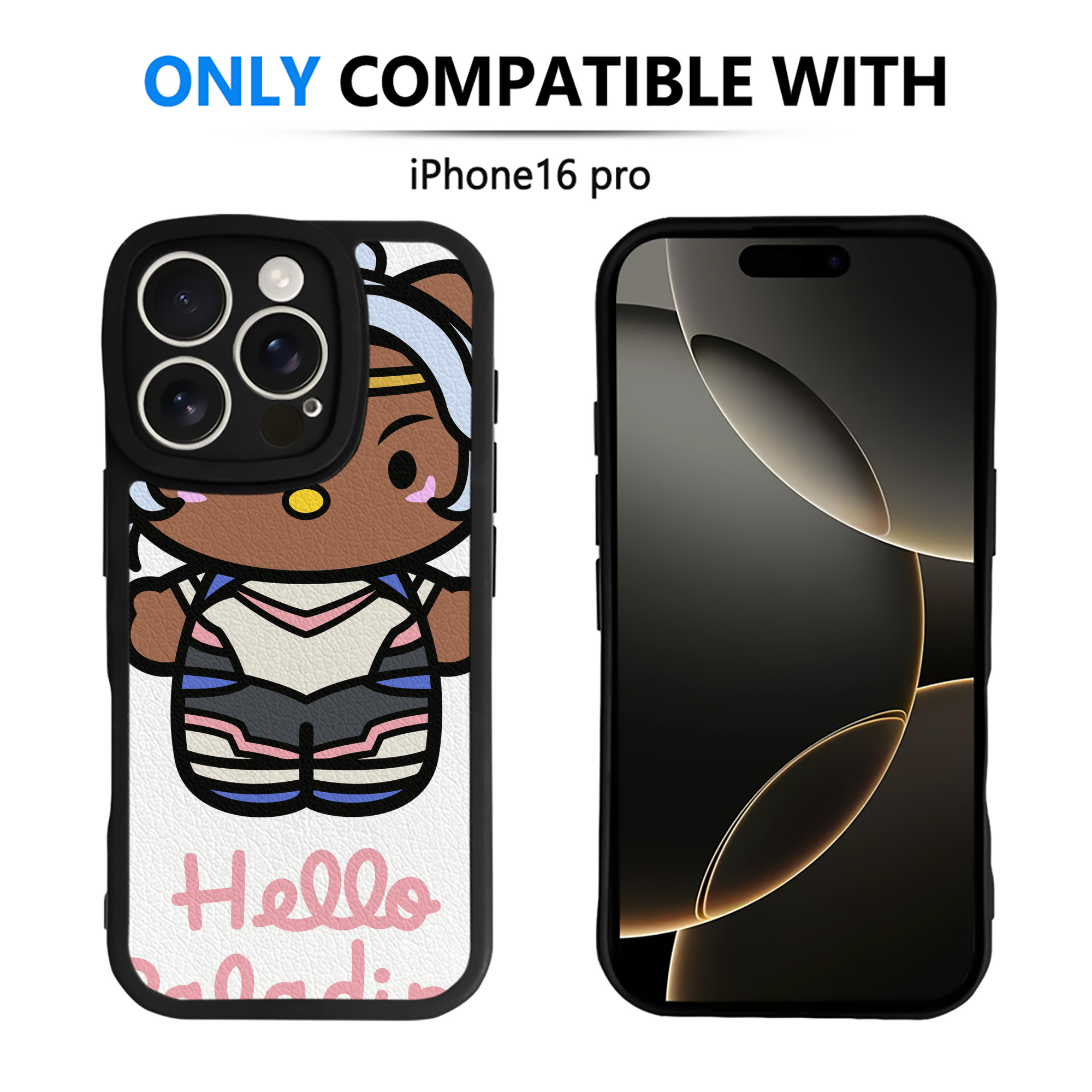 （画像用） Hello Kitty ハローキティ 【iPhone 16シリーズ対応】シリコンスマホケース（レザー調） 材質：シリコン